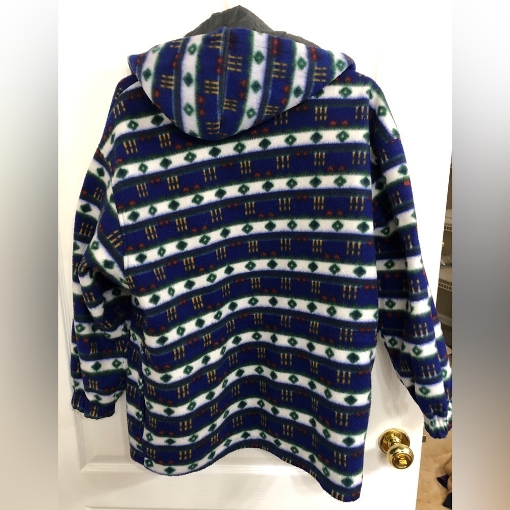 Vintage British Mist Reversable Fleece Patterned Jacket - Picture 2 of 5